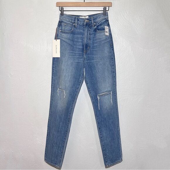 SLVRLAKE Beatnik High Rise Slim Jeans in Trouble Maker Wash - Picture 3 of 10